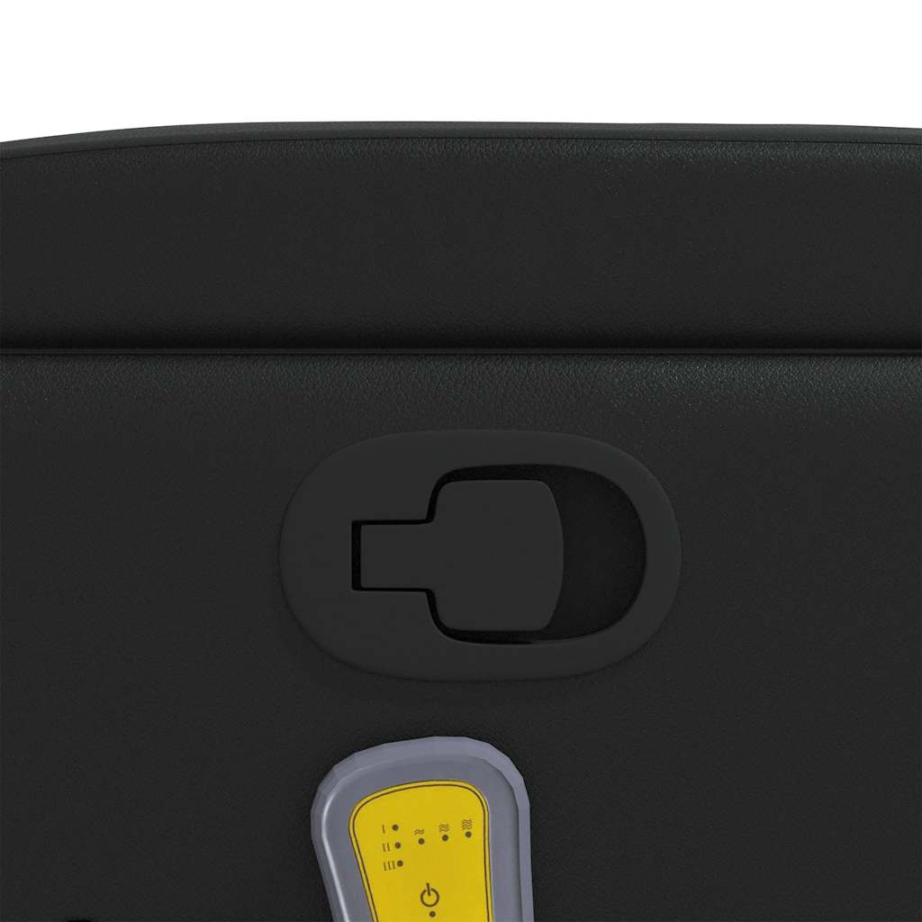 vidaXL Πολυθρόνα Μασάζ Ανακλινόμενη Μαύρη από Συνθετικό Δέρμα