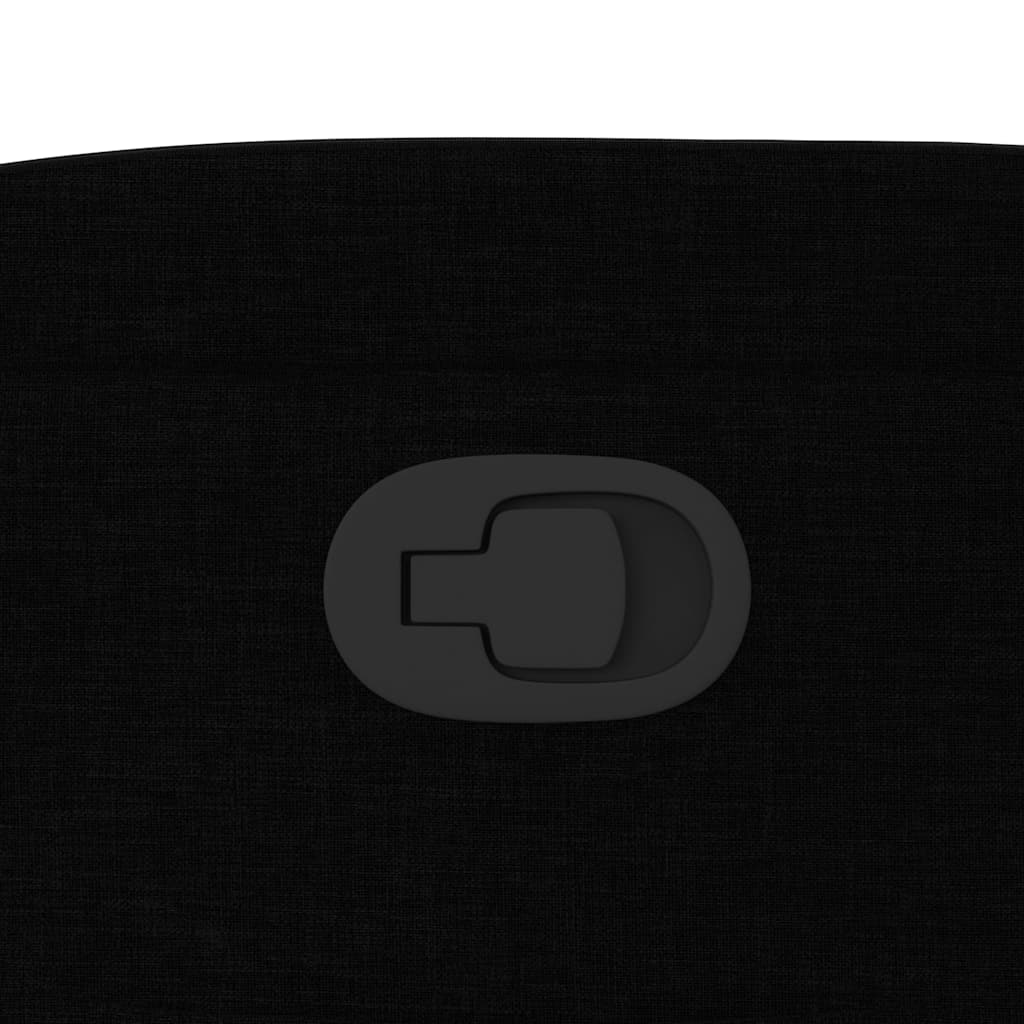 vidaXL Πολυθρόνα Ανακλινόμενη Μαύρη Υφασμάτινη