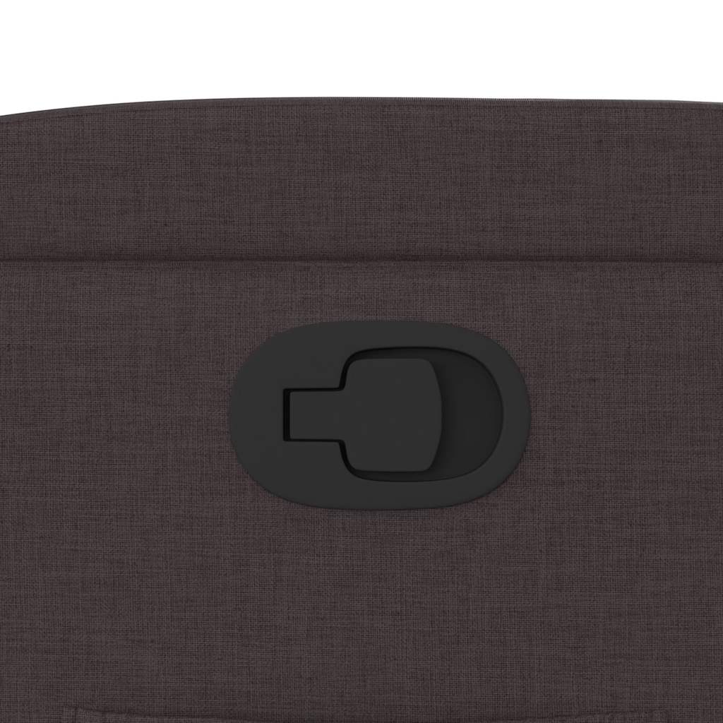 vidaXL Πολυθρόνα Ανακλινόμενη Σκούρο Καφέ Υφασμάτινη