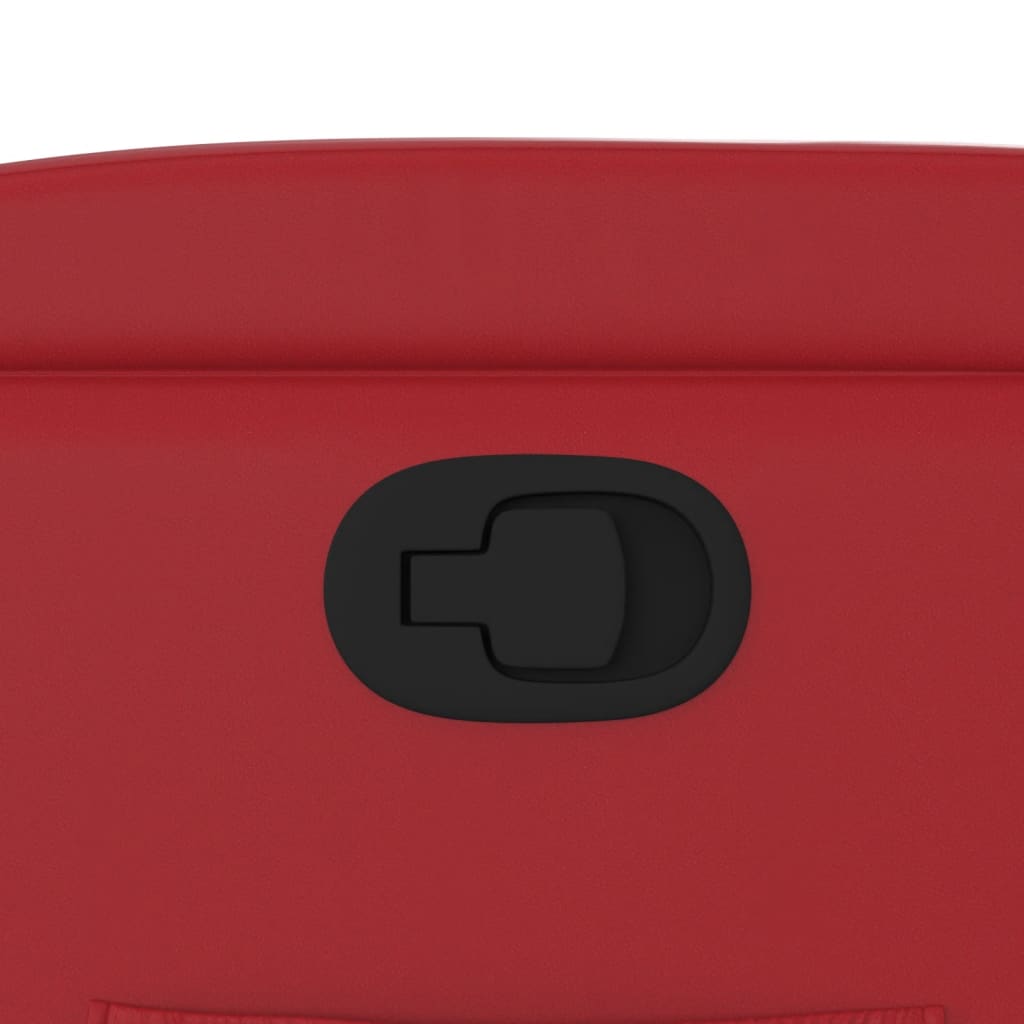 vidaXL Πολυθρόνα Ανακλινόμενη Κόκκινη από Συνθετικό Δέρμα