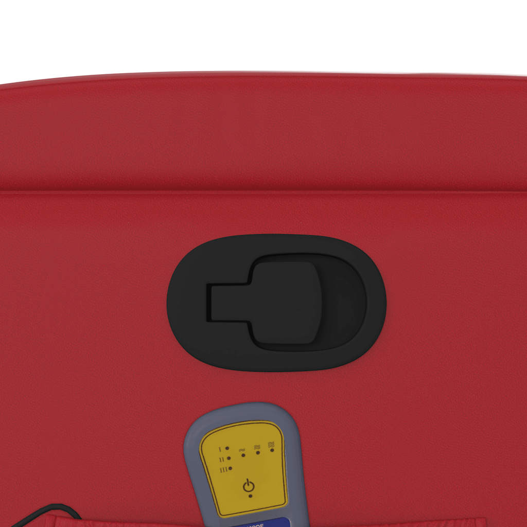 vidaXL Πολυθρόνα Μασάζ Ανακλινόμενη Κόκκινη από Συνθετικό Δέρμα