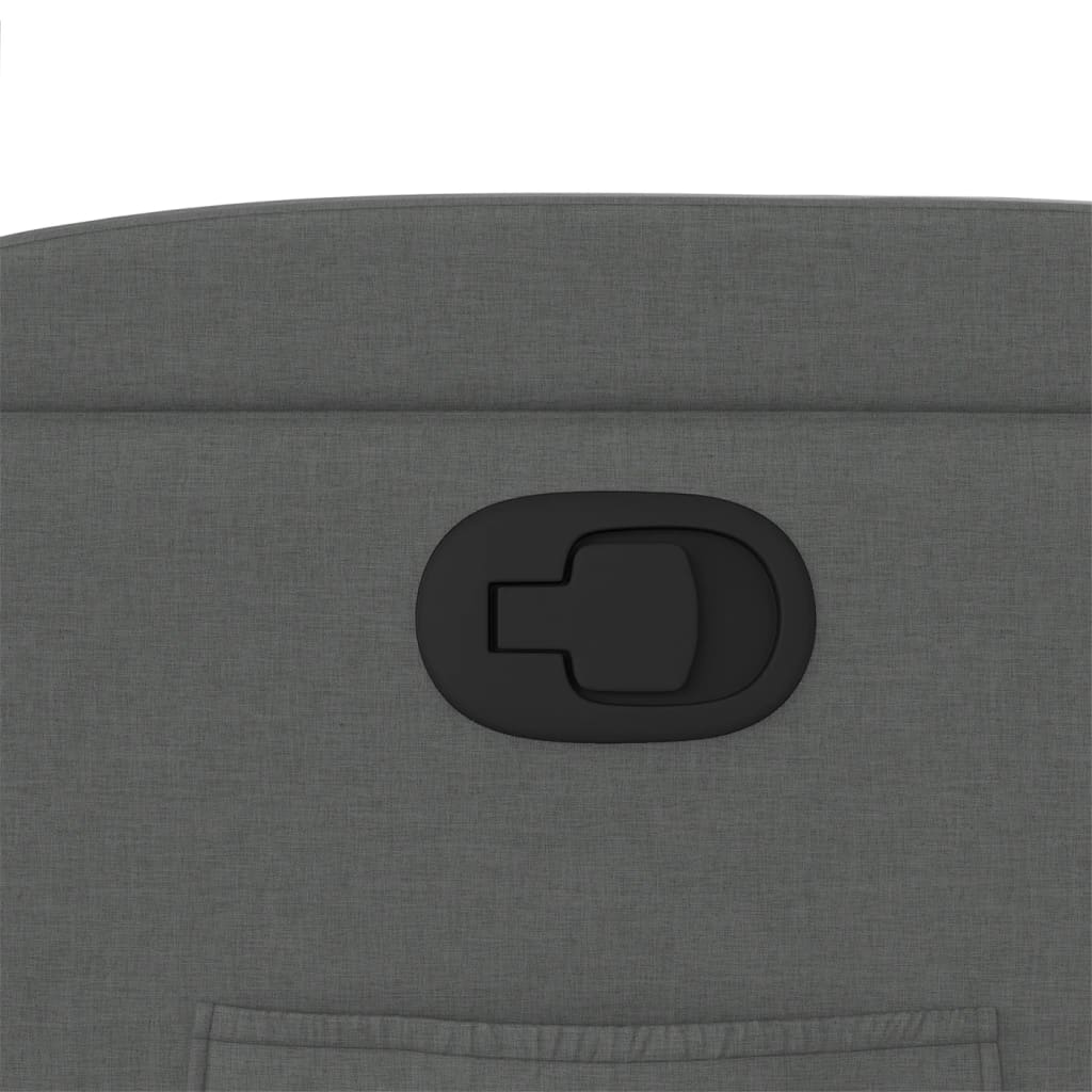 vidaXL Πολυθρόνα με Ανακλινόμενη Πόρτα Σκούρο Γκρι Υφασμάτινη