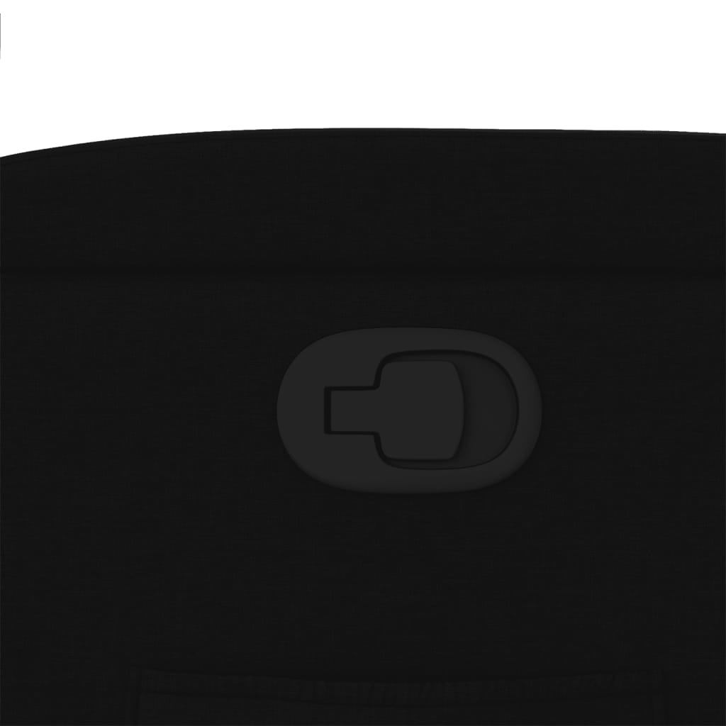 vidaXL Πολυθρόνα Ανακλινόμενη Μαύρη Υφασμάτινη