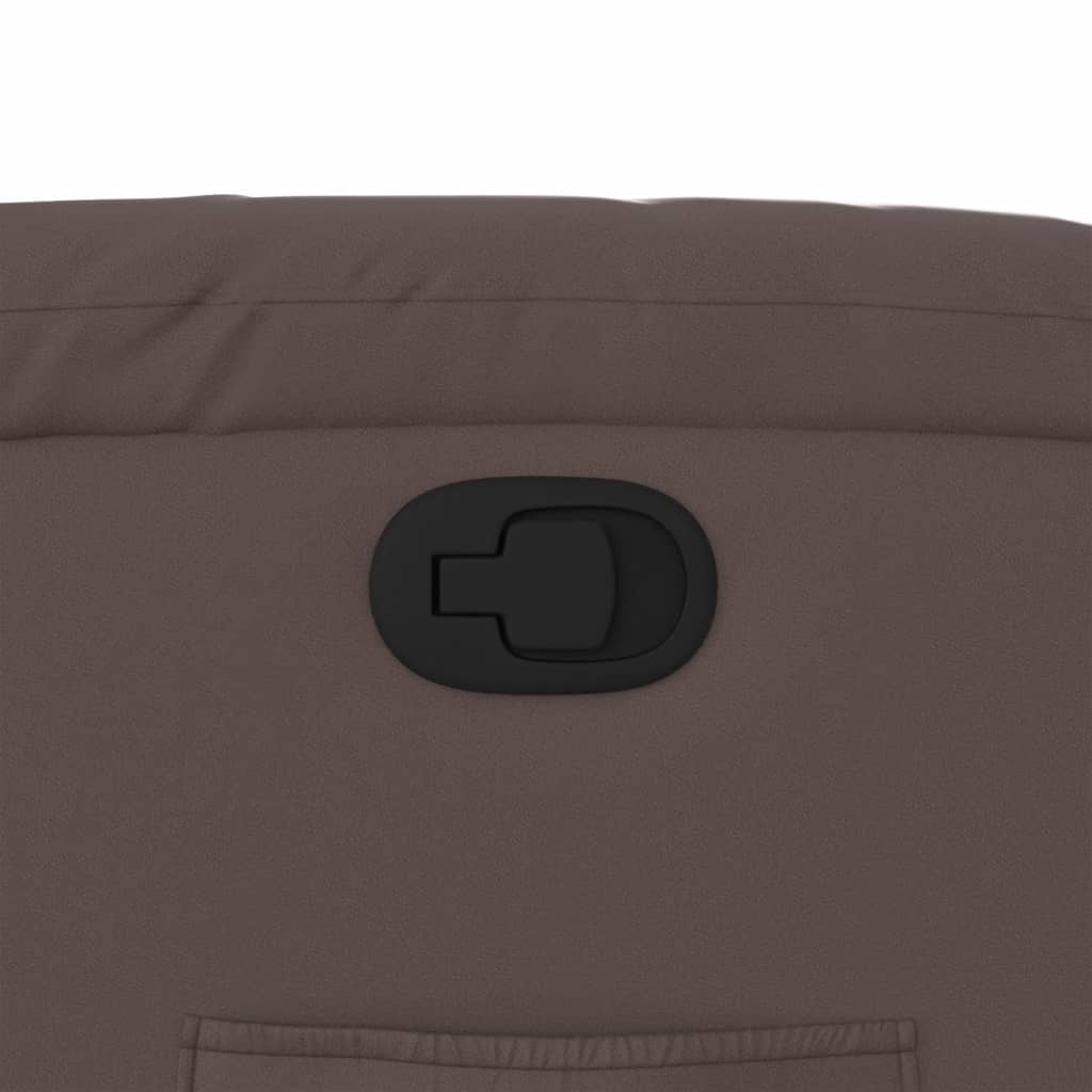 vidaXL Πολυθρόνα Ανακλινόμενη Καφέ από Συνθετικό Δέρμα