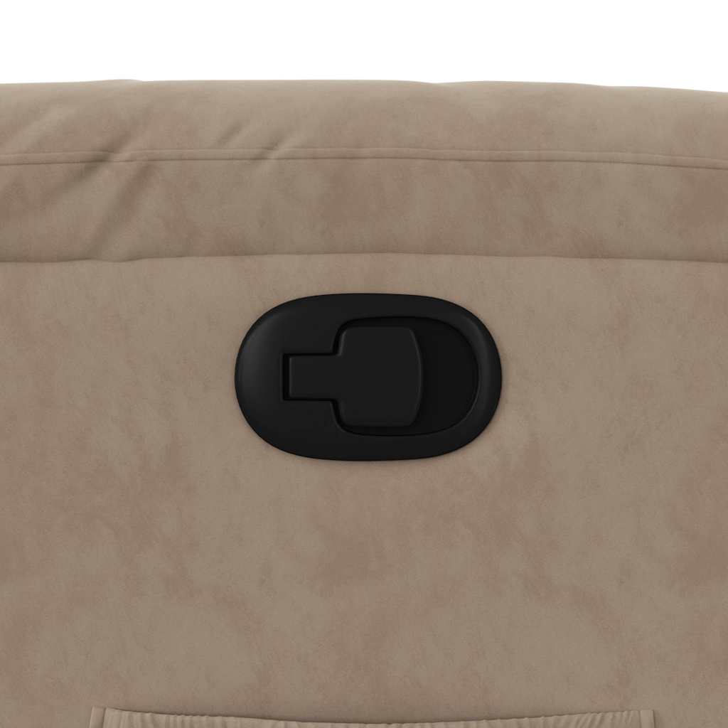 vidaXL Πολυθρόνα Ανακλινόμενη Taupe Ύφασμα Μικροϊνών