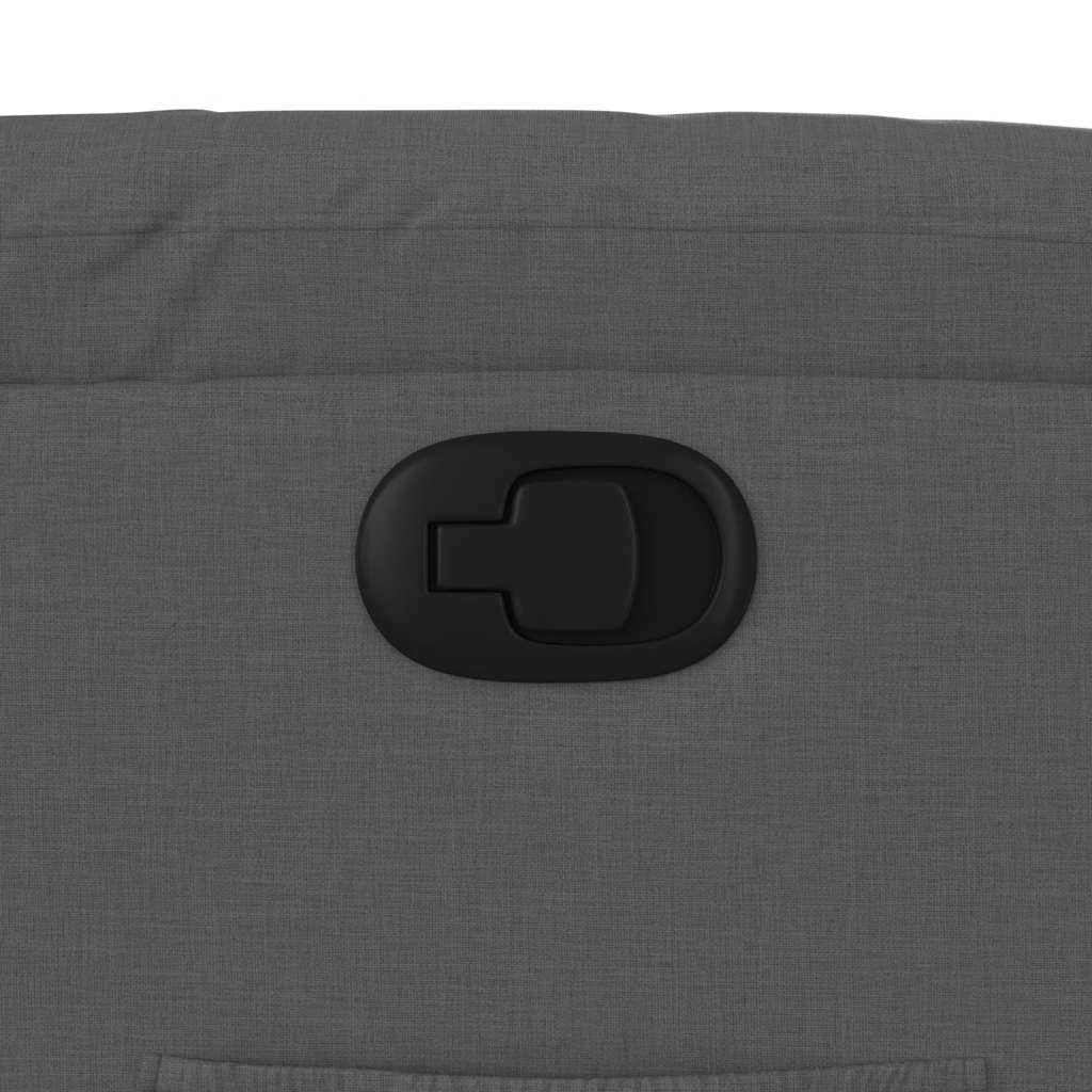 vidaXL Πολυθρόνα Ανακλινόμενη Σκούρο Γκρι Υφασμάτινη