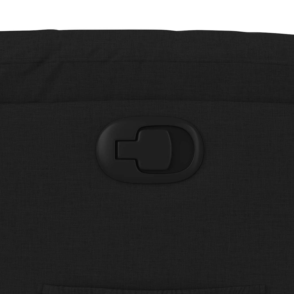 vidaXL Πολυθρόνα Ανακλινόμενη Μαύρη Υφασμάτινη