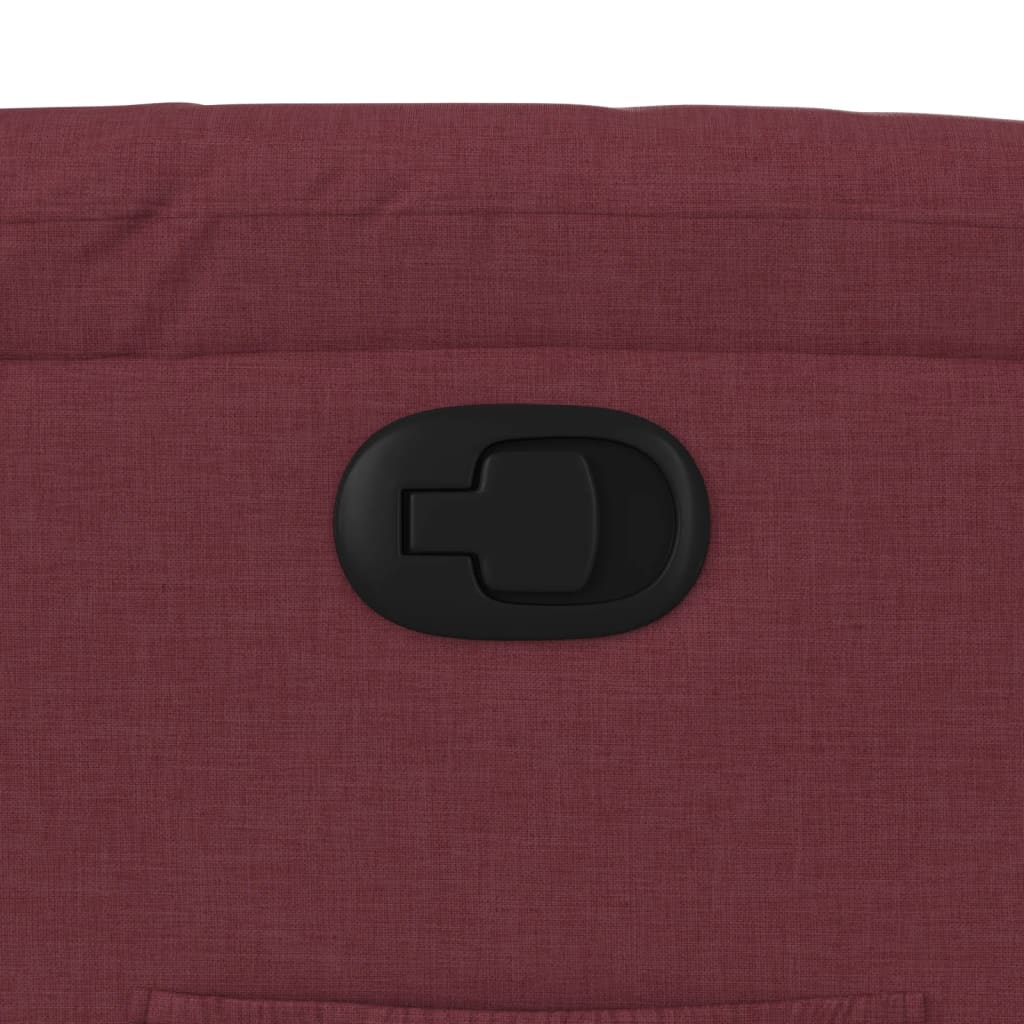 vidaXL Πολυθρόνα Ανακλινόμενη Μπορντό Υφασμάτινη