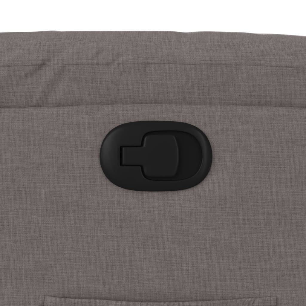 vidaXL Πολυθρόνα Ανακλινόμενη Taupe Υφασμάτινη