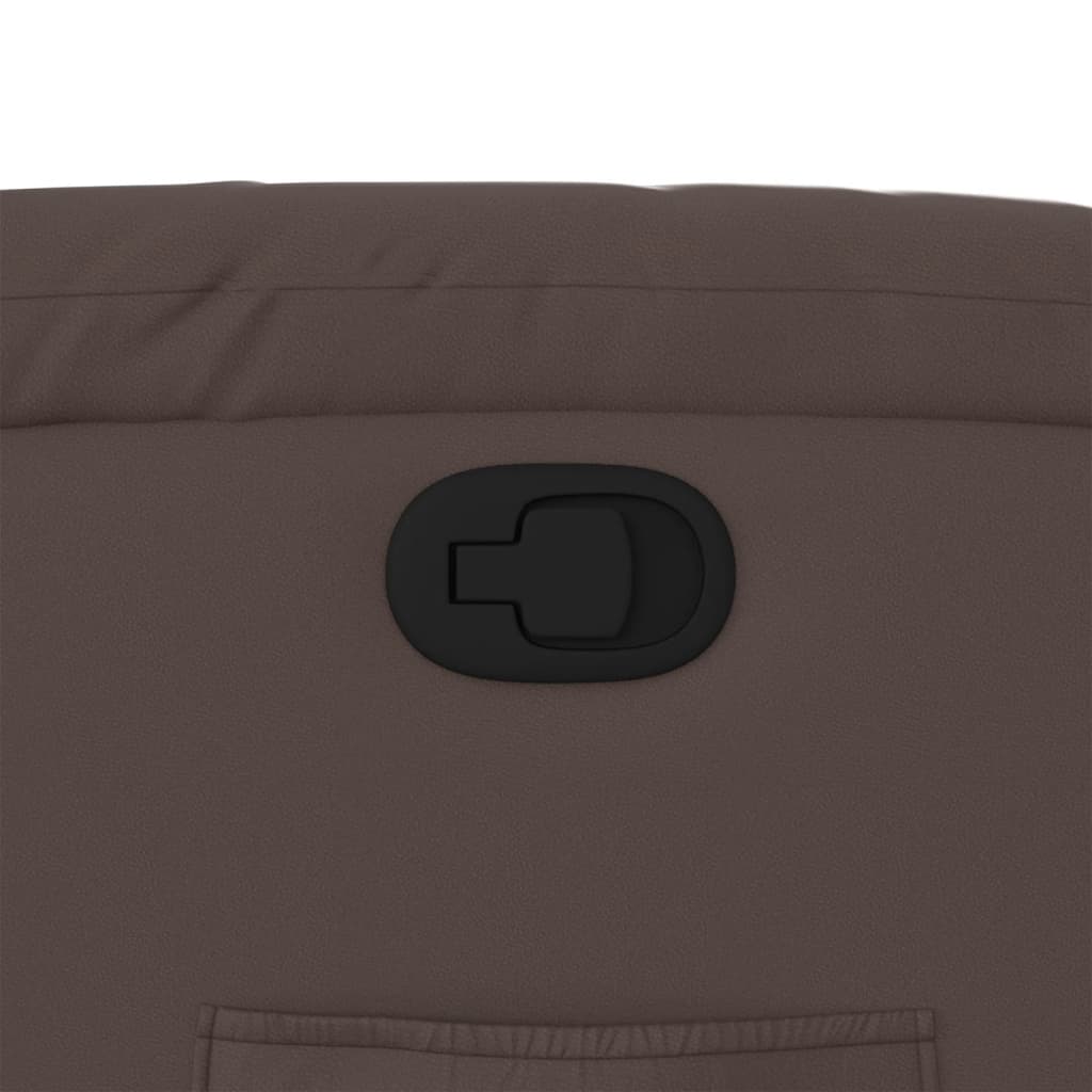 vidaXL Πολυθρόνα Ανακλινόμενη Καφέ από Συνθετικό Δέρμα