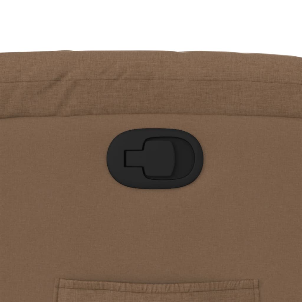 vidaXL Πολυθρόνα Ανακλινόμενη Καφέ Υφασμάτινη