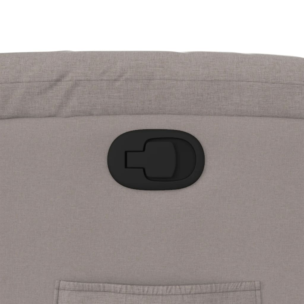 vidaXL Πολυθρόνα Ανακλινόμενη Taupe Υφασμάτινη