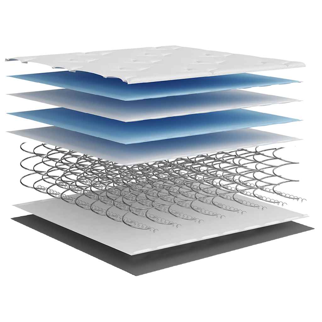 vidaXL Στρώμα με Pocket Springs Μεσαία Σκληρότητα 160 x 200 εκ.