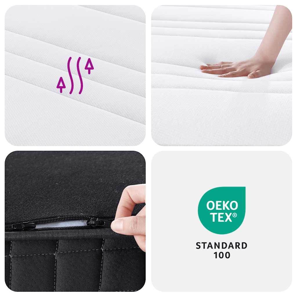 vidaXL Στρώμα με Bonnell Springs Μεσαία Σκληρότητα 120 x 200 εκ.