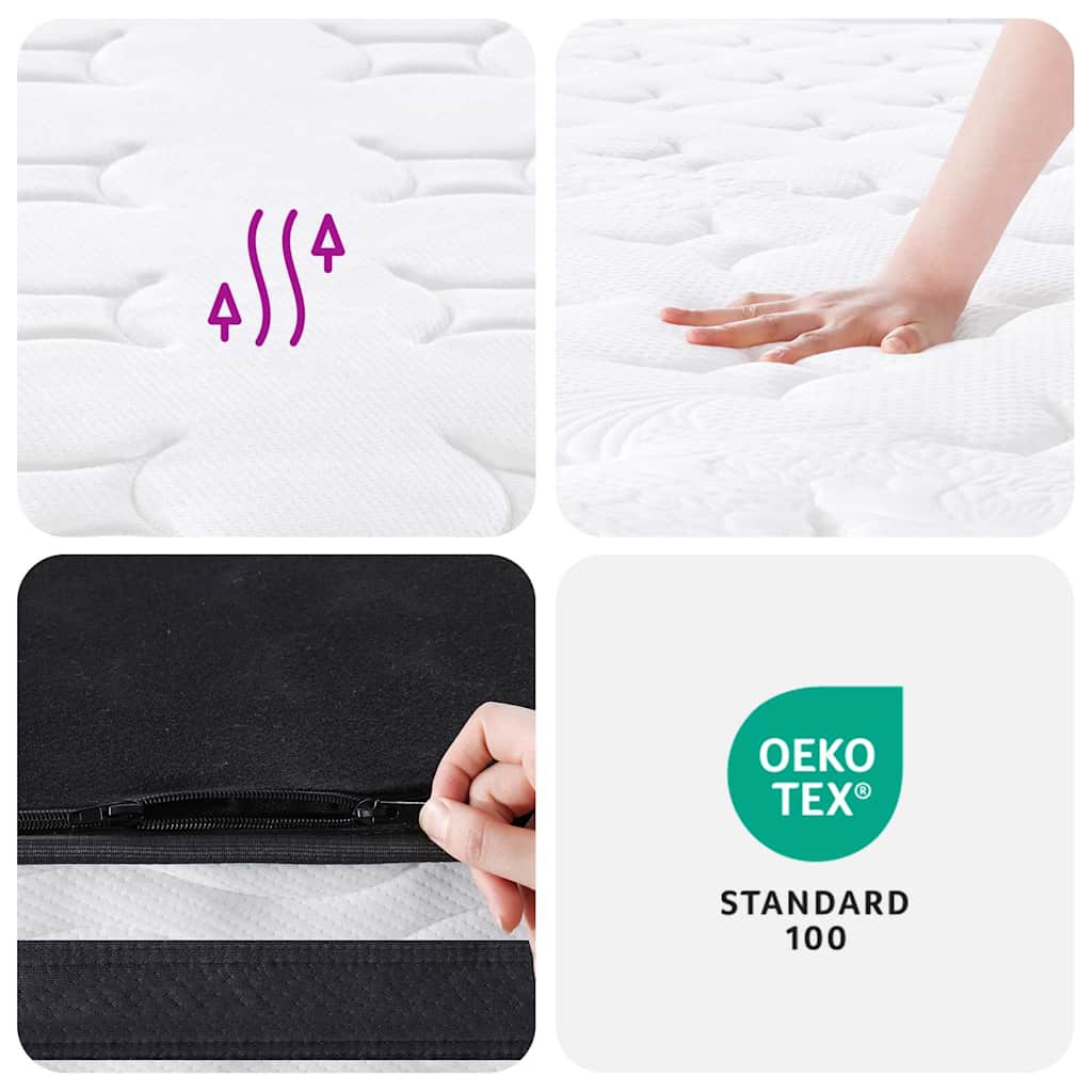 vidaXL Στρώμα με Bonnell Springs Μεσαία Σκληρότητα 140 x 200 εκ.