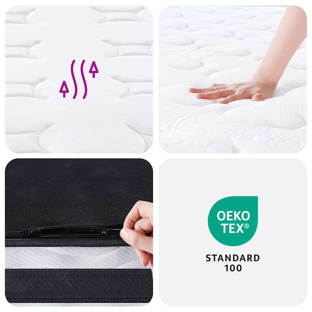 vidaXL Στρώμα με Bonnell Springs Μεσαία Σκληρότητα 180 x 200 εκ.