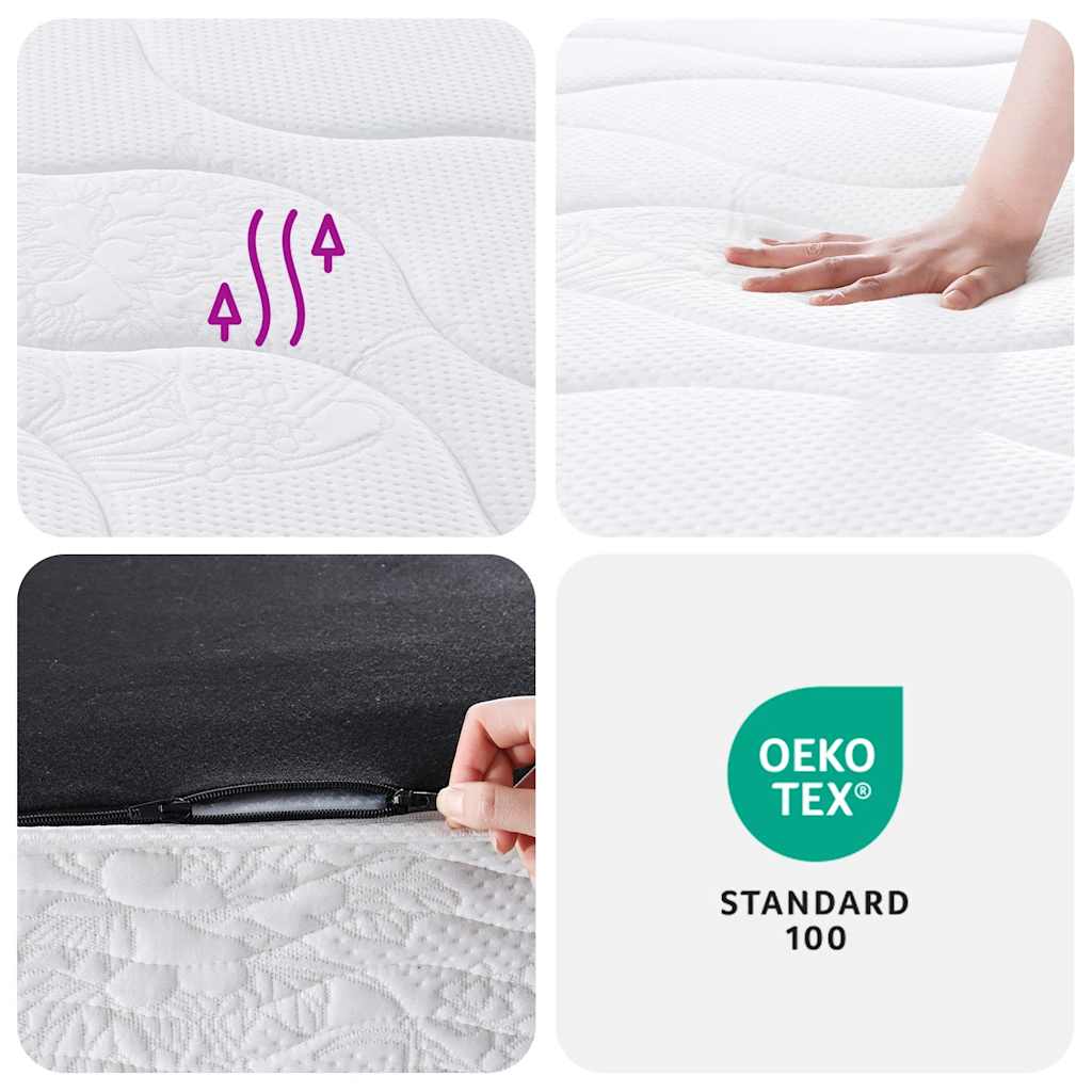 vidaXL Στρώμα με Bonnell Springs Μεσαία Σκληρότητα 180 x 200 εκ.