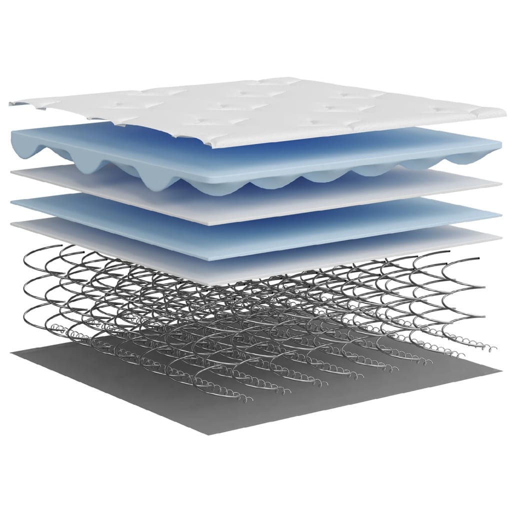 vidaXL Στρώμα με Pocket Springs Μεσαία Σκληρότητα 120x200 εκ.