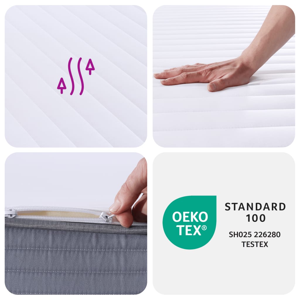 vidaXL Στρώμα Αφρού Medium Soft 100x200 εκ.