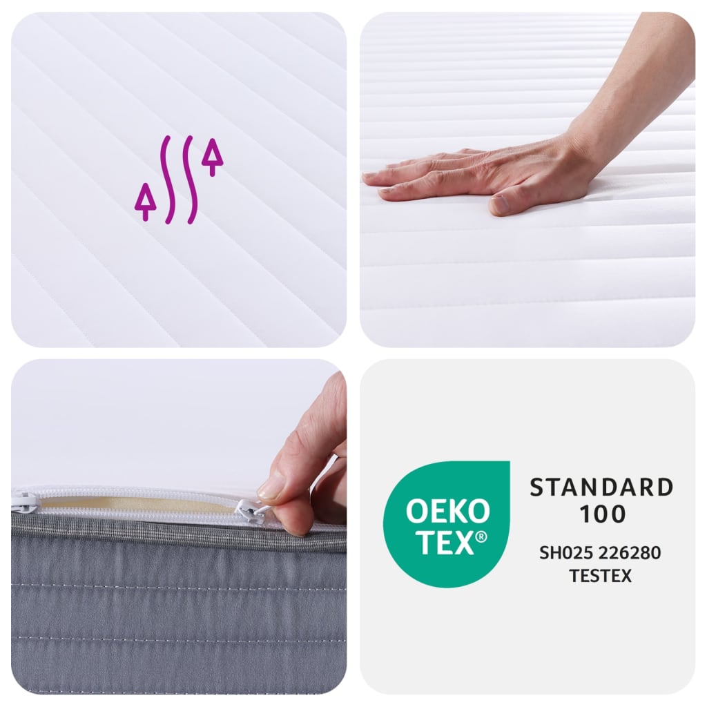 vidaXL Στρώμα Αφρού Medium Soft 120x200 εκ.