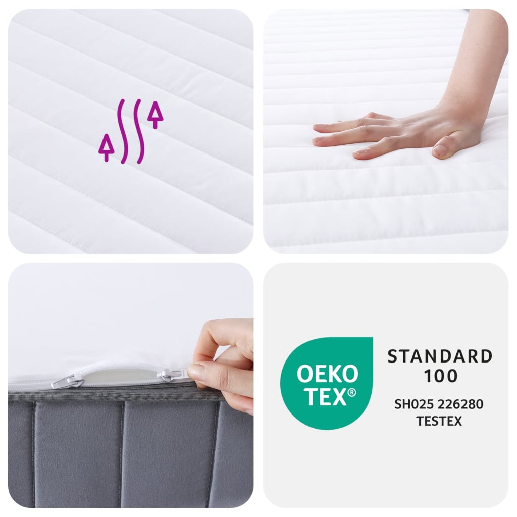 vidaXL Στρώμα Αφρού Medium Soft 90x190 εκ. Μονό