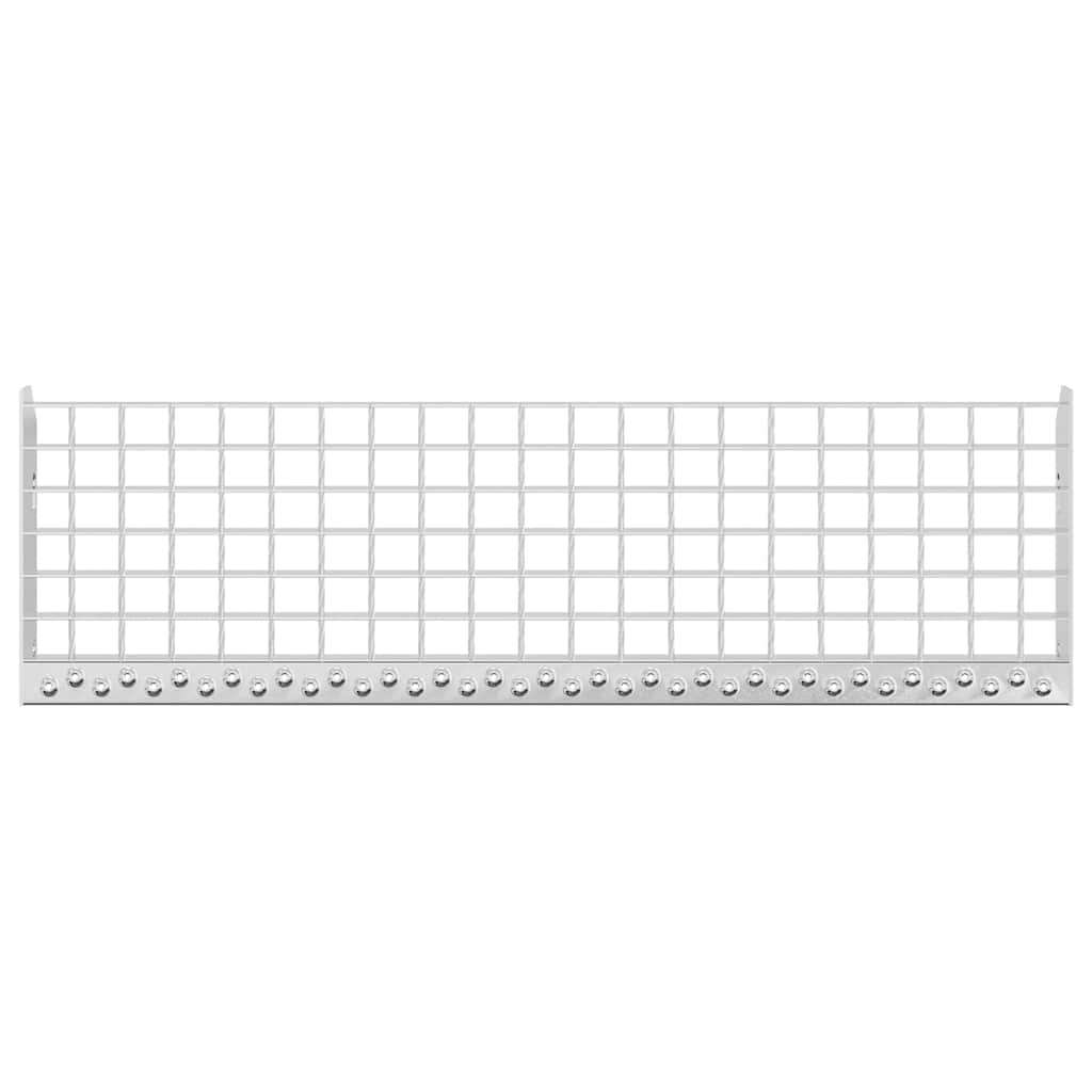 vidaXL Σκαλοπάτια από Σχάρα 80x24x7 εκ. από Γαλβανισμένο Χάλυβα