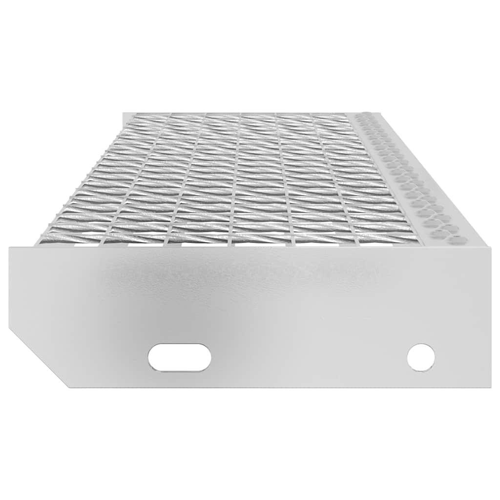 vidaXL Σκαλοπάτια από Σχάρα 90x24x7 εκ. από Γαλβανισμένο Χάλυβα