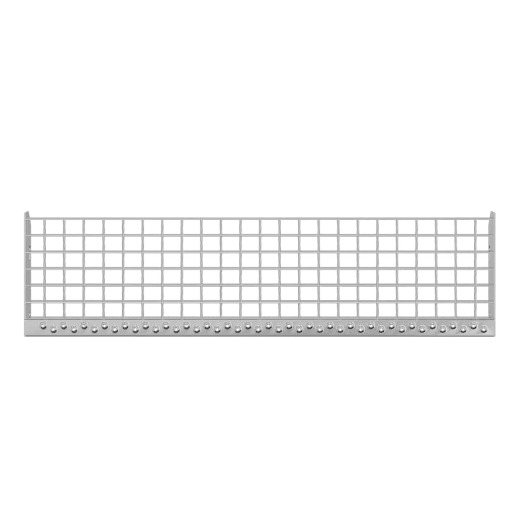 vidaXL Σκαλοπάτια από Σχάρα 90x24x7 εκ. από Γαλβανισμένο Χάλυβα