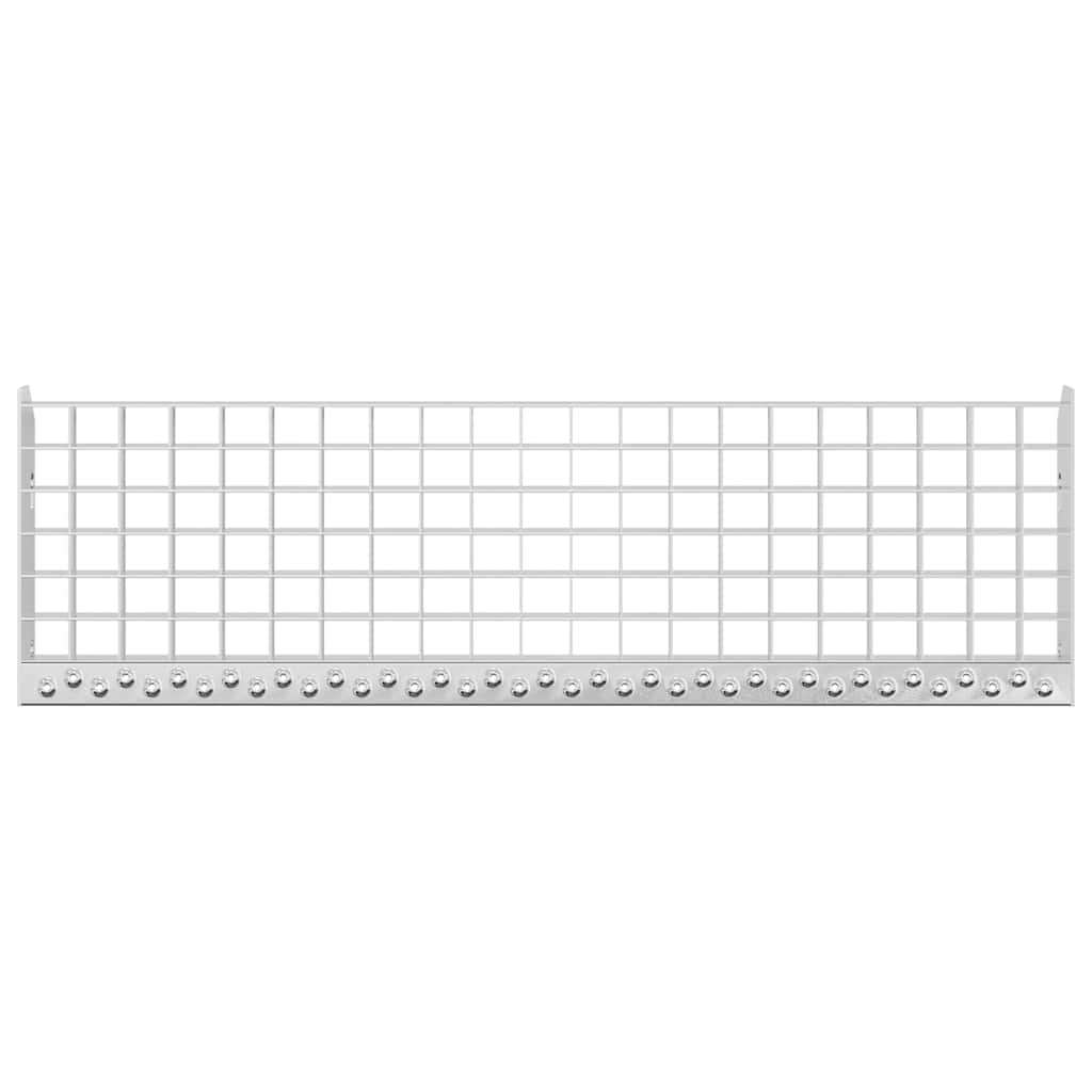 vidaXL Σκαλοπάτια από Σχάρα 80x24x7 εκ. από Γαλβανισμένο Χάλυβα