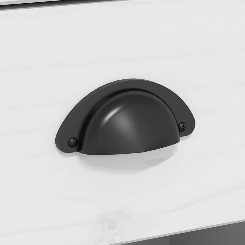 vidaXL Ντουλάπι BODO Λευκό/Καφέ 115,5x43x200,5 εκ. Μασίφ Ξύλο Πεύκου