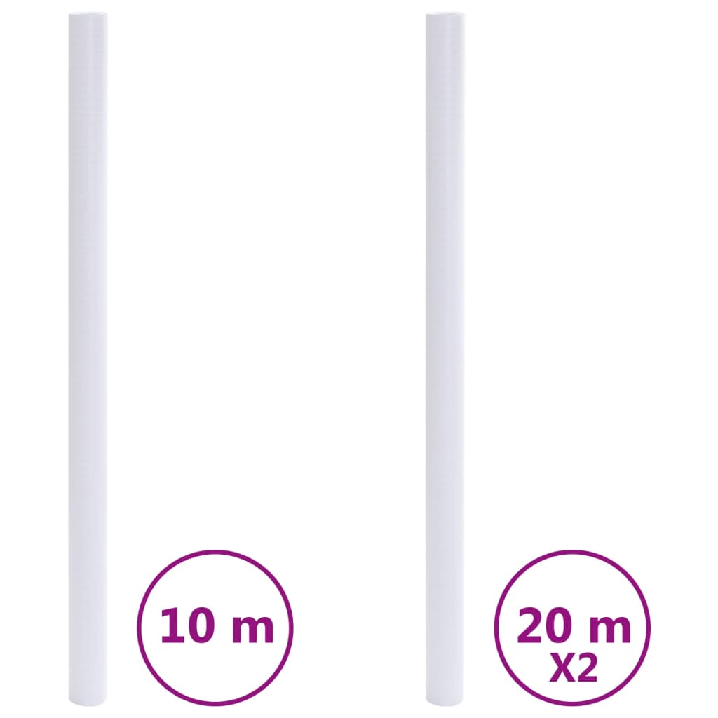 vidaXL Μεμβράνες Παραθύρου Ματ Λευκό από PVC