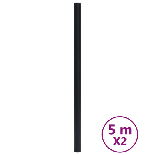 vidaXL Αυτοκόλλητα Επίπλων Ματ Μαύρο 90 x 500 εκ. από PVC