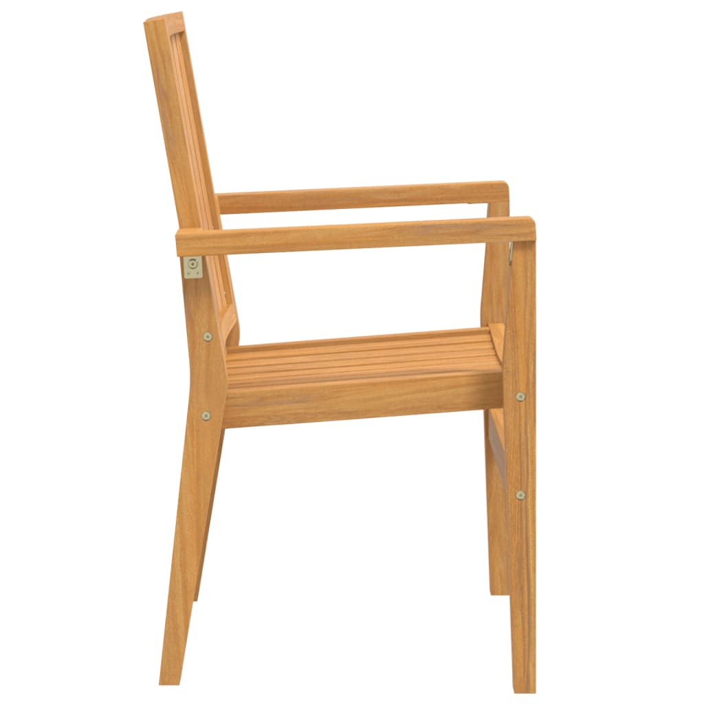 vidaXL Καρέκλες Κήπου Στοιβαζόμενες 6 τεμ. 56,5x57,5x91 εκ. Μασίφ Teak