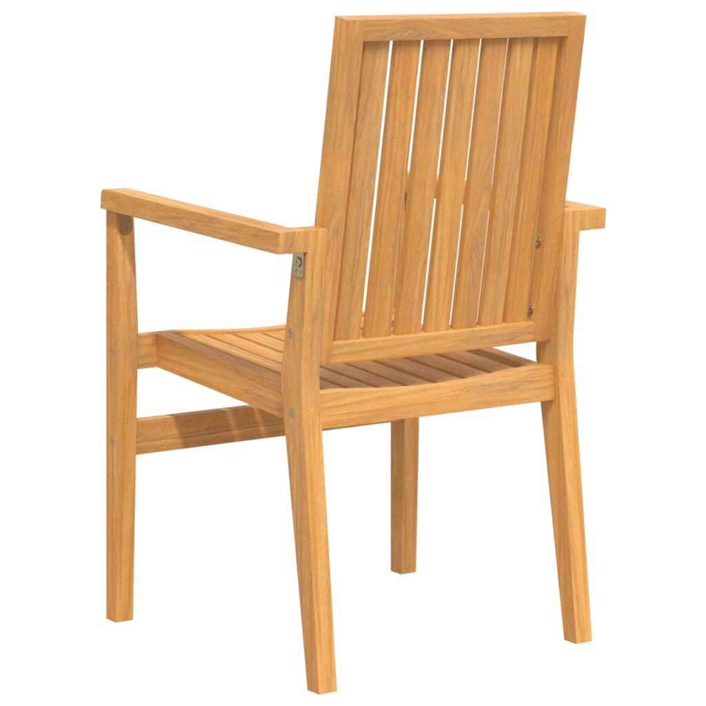 vidaXL Καρέκλες Κήπου Στοιβαζόμενες 6 τεμ. 56,5x57,5x91 εκ. Μασίφ Teak