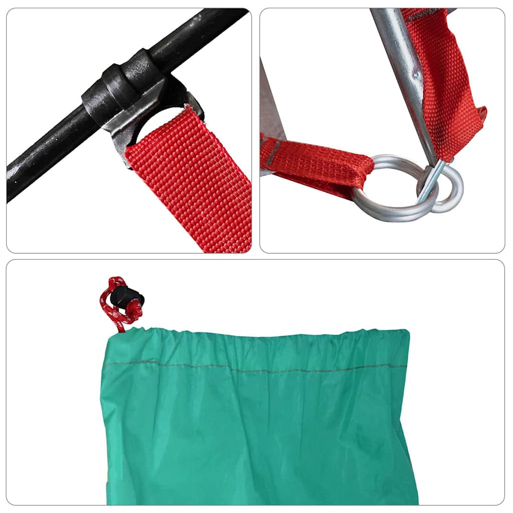 vidaXL Σκηνή Παραλίας Πράσινο Θάλ. 274x178x170/148εκ. Πολυεστέρας 185T