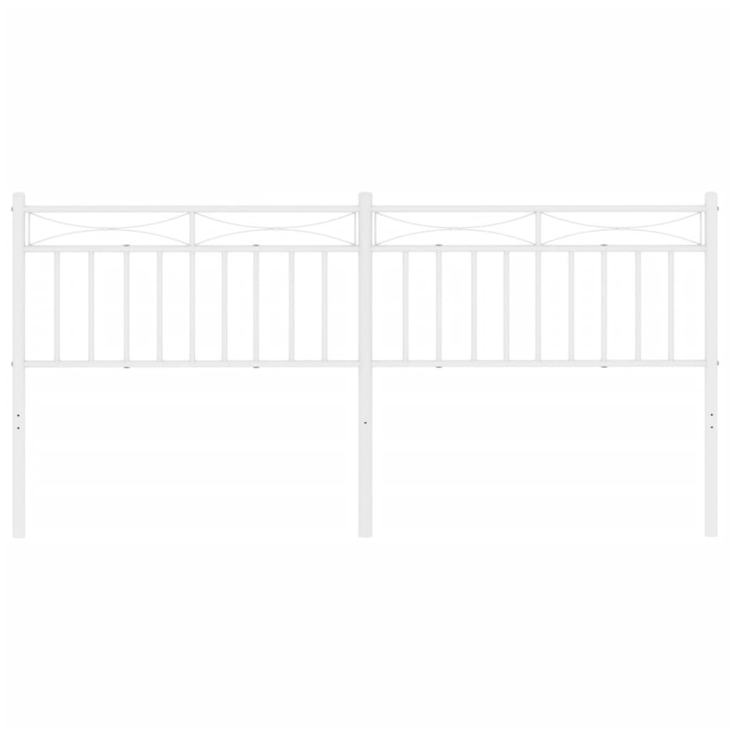 vidaXL Ανταλλακτικό κεφαλάρι Λευκό 200 εκ. Μεταλλικό