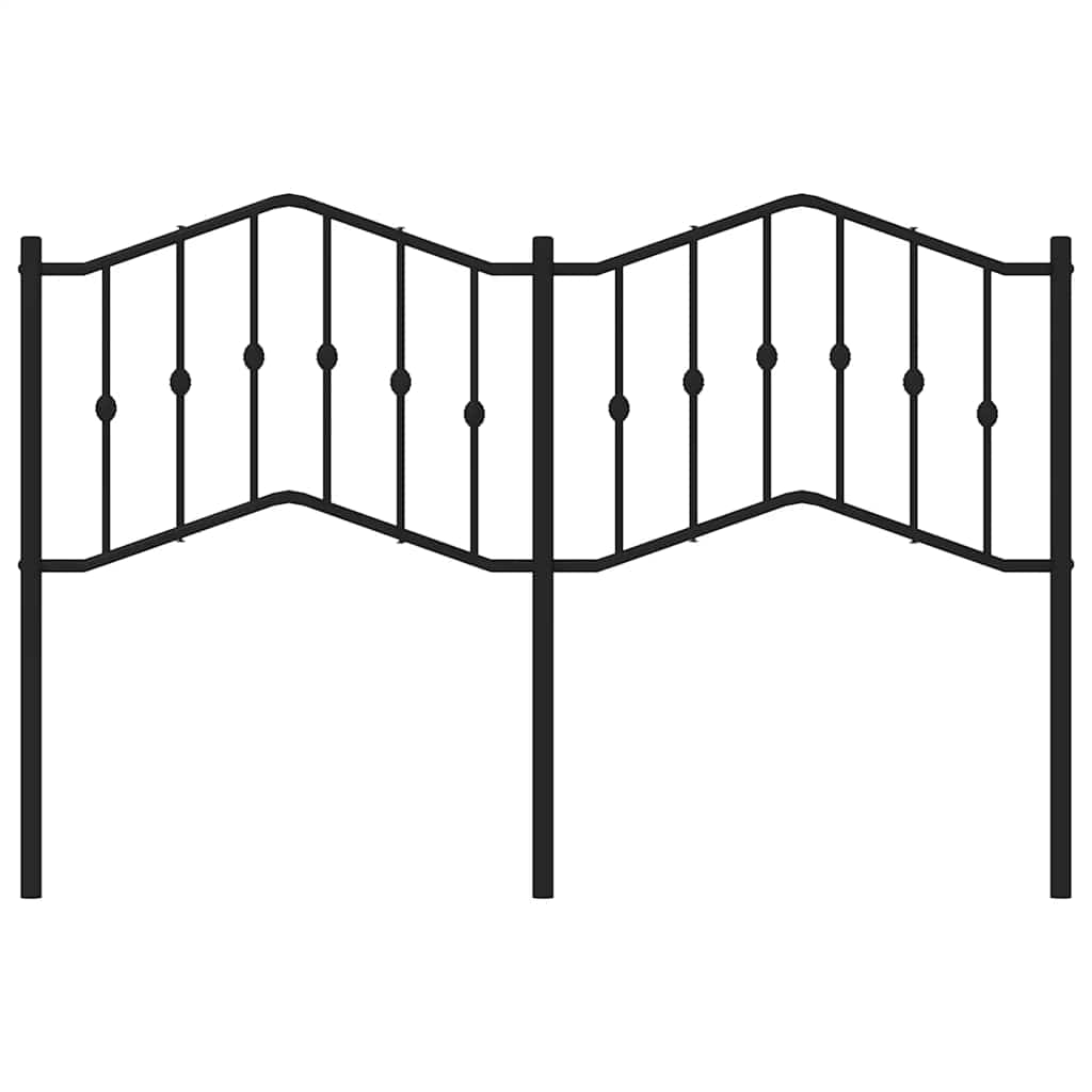 vidaXL Κεφαλάρι Μαύρο 135 εκ. Μεταλλικό