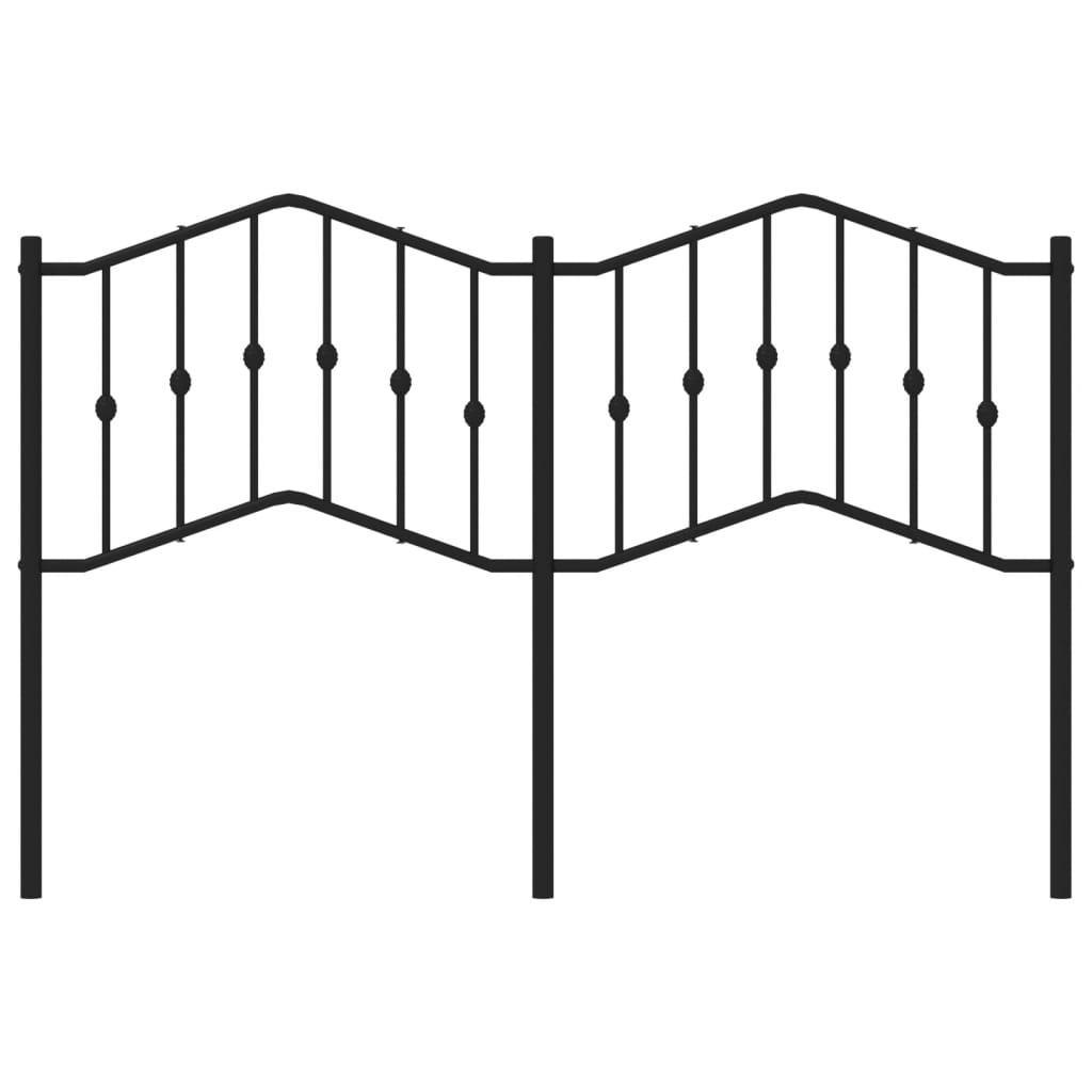 vidaXL Κεφαλάρι Μαύρο 150 εκ. Μεταλλικό