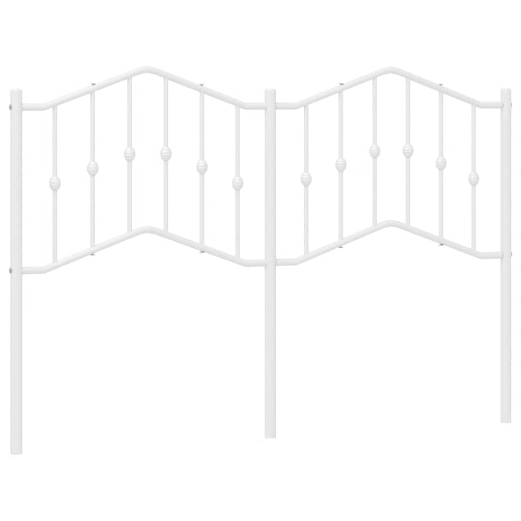 vidaXL Κεφαλάρι Λευκό 135 εκ. Μεταλλικό