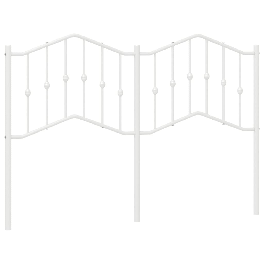 vidaXL Κεφαλάρι Λευκό 140 εκ. Μεταλλικό