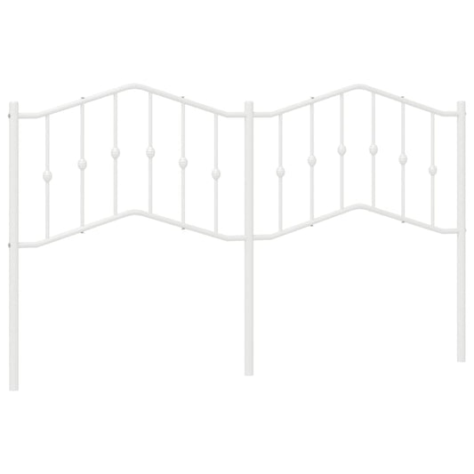 vidaXL Κεφαλάρι Λευκό 160 εκ. Μεταλλικό