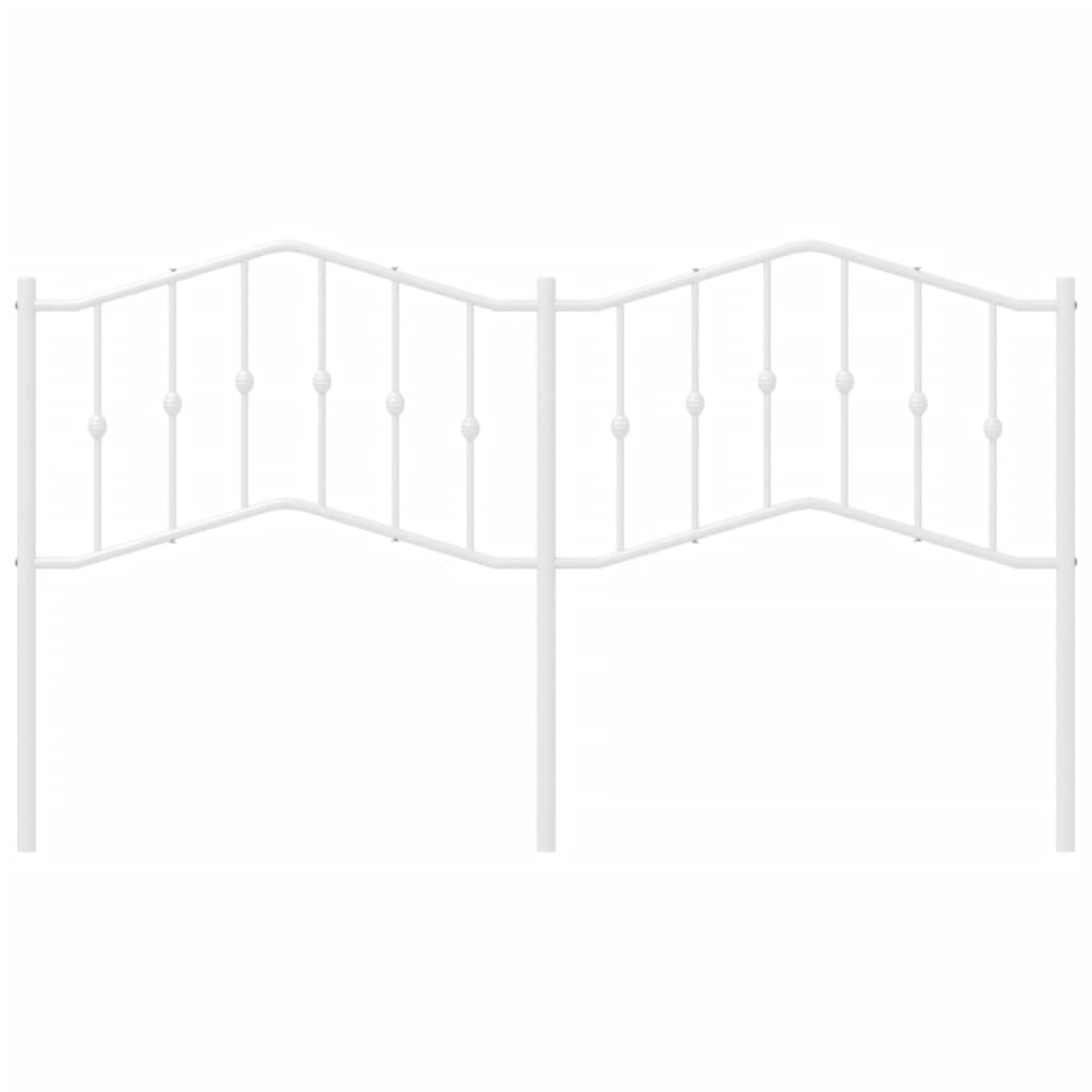 vidaXL Κεφαλάρι Λευκό 160 εκ. Μεταλλικό