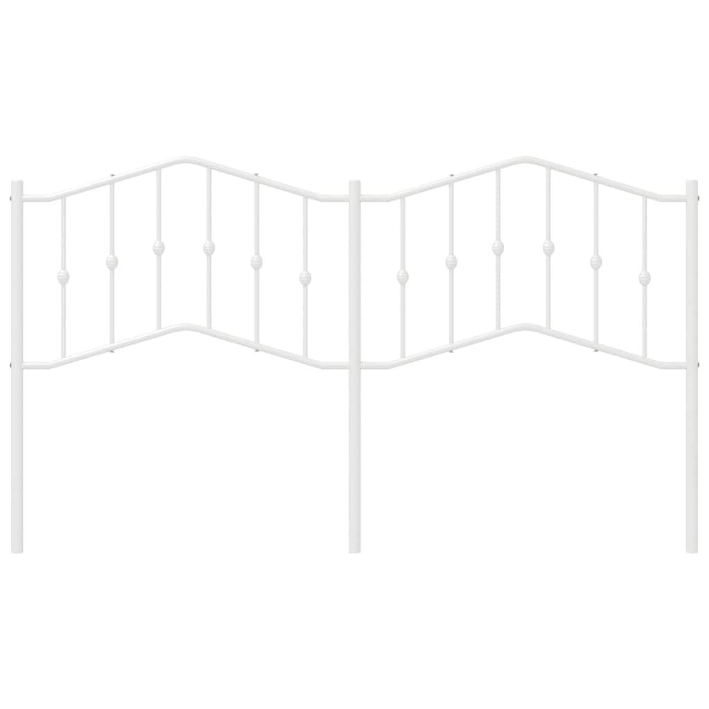 vidaXL Κεφαλάρι Λευκό 180 εκ. Μεταλλικό