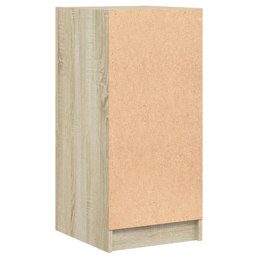 vidaXL Βοηθητικό Ντουλάπι Sonoma Δρυς 35x37x75,5εκ. με Γυάλινες Πόρτες
