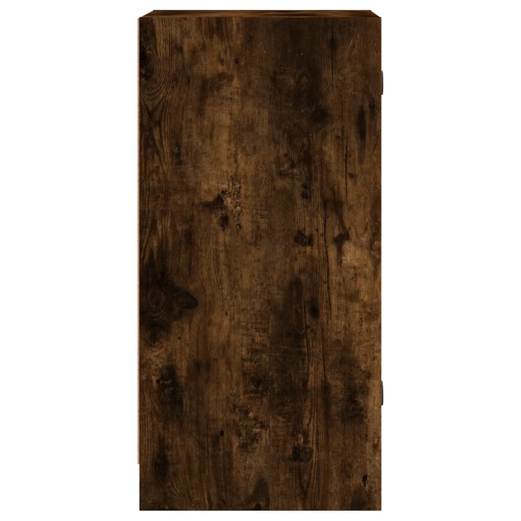 vidaXL Βοηθητικό Ντουλάπι Καπνιστή Δρυς 35x37x75,5 εκ. Γυάλινες Πόρτες