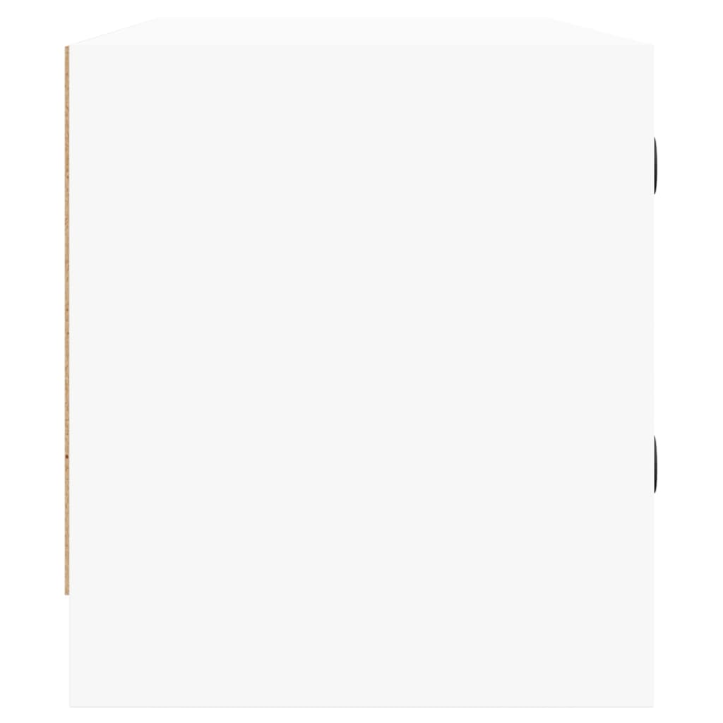 vidaXL Έπιπλο Τηλεόρασης Λευκό 102x37x42 εκ. με Γυάλινες Πόρτες