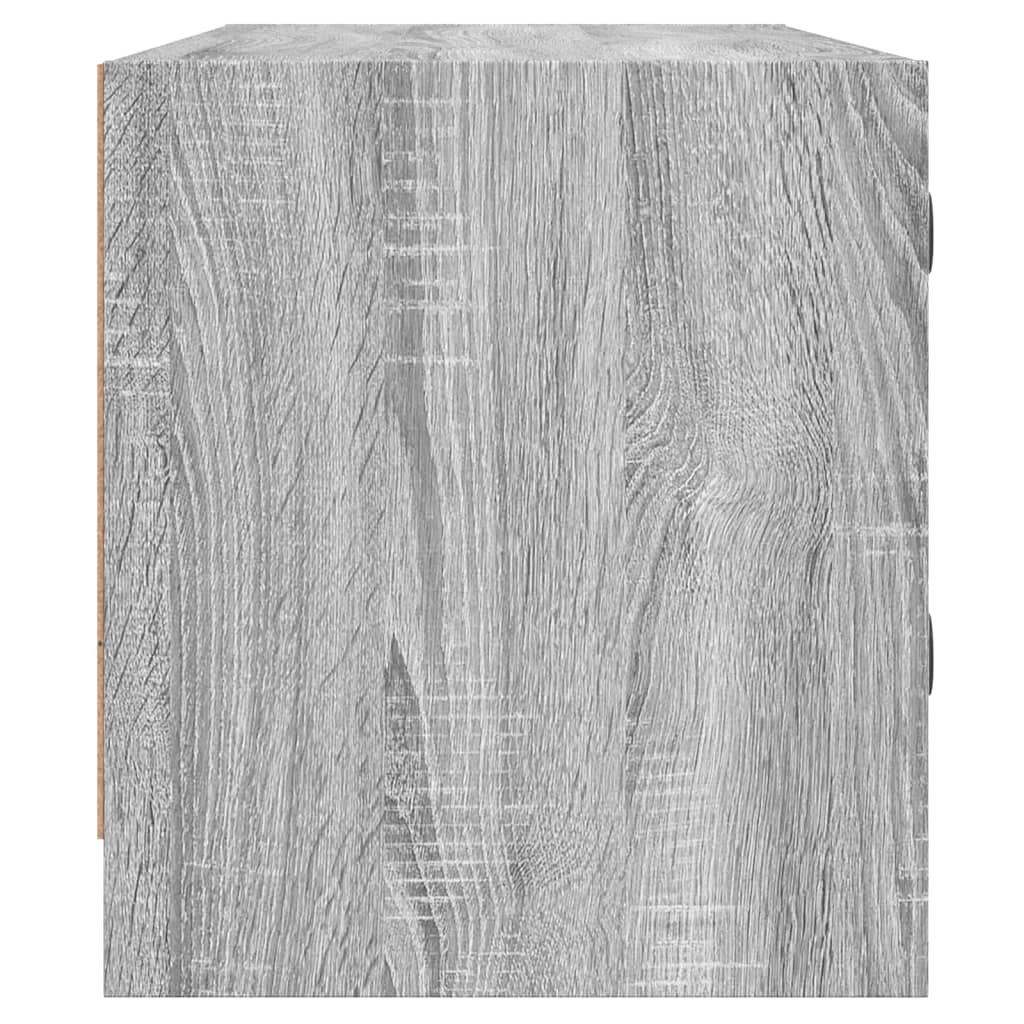 vidaXL Έπιπλο Τηλεόρασης Sonoma Γκρι 102x37x42 εκ. με Γυάλινες Πόρτες