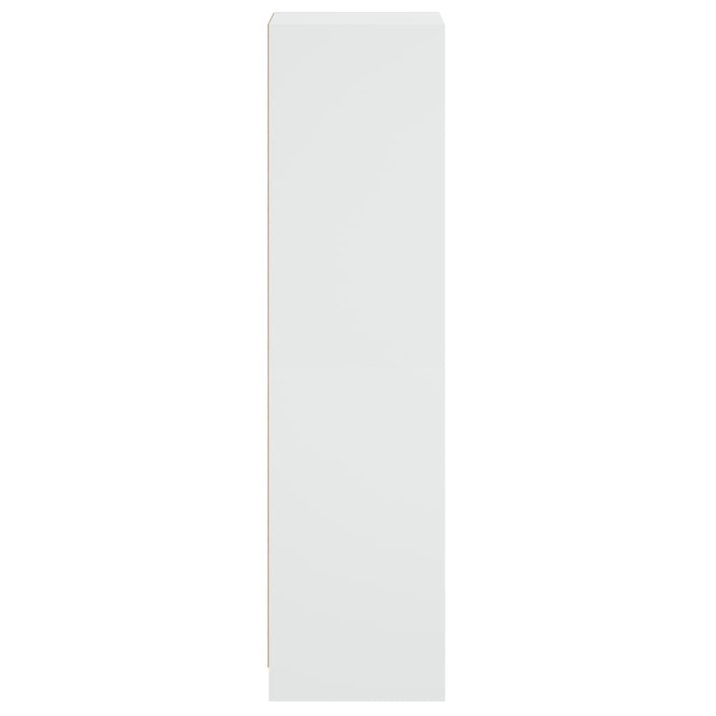 vidaXL Ντουλάπι Λευκό 35 x 37 x 142 εκ. με Γυάλινες Πόρτες
