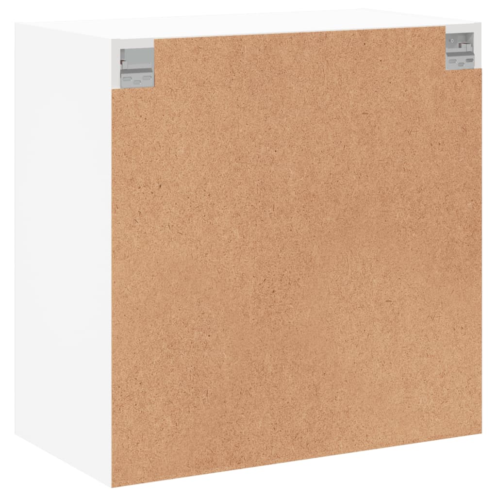 vidaXL Ντουλάπι Τοίχου Λευκό 68x37x68,5 εκ. με Γυάλινες Πόρτες