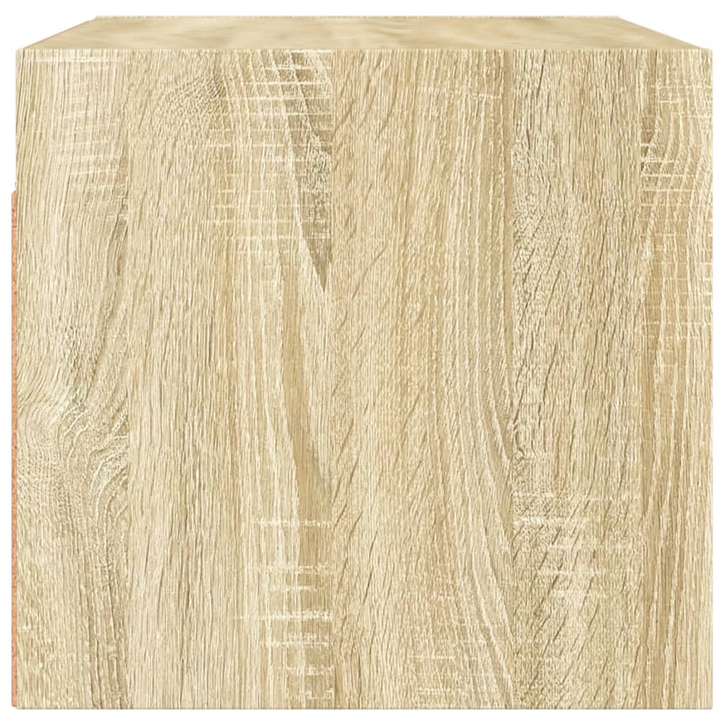 vidaXL Ντουλάπι Τοίχου Sonoma Δρυς 68,5x37x35 εκ. με Γυάλινες Πόρτες